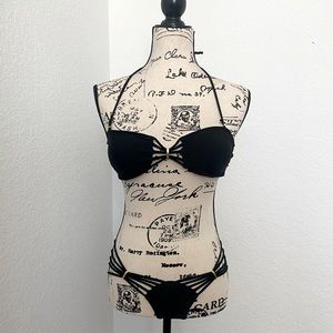 Size small black bikini.